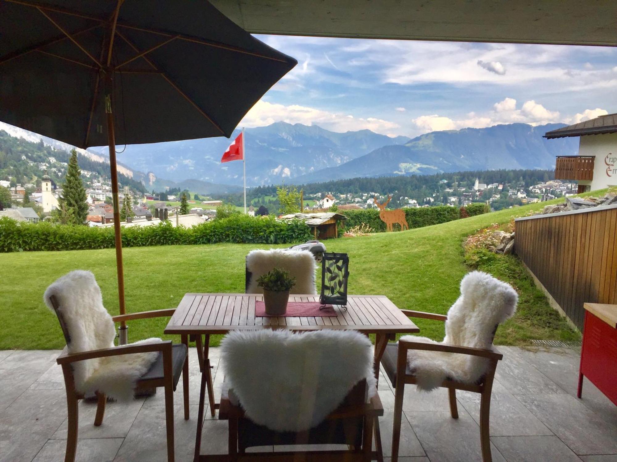 Casa Admisa, Spektakulaere Aussicht, Ski In And Out, Hochwertige Einrichtung, Valserstein Und Eiche Flims Eksteriør bilde