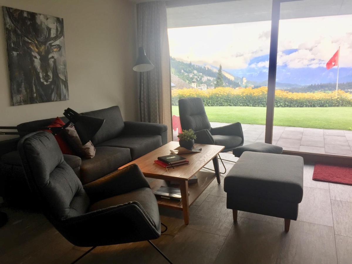 Casa Admisa, Spektakulaere Aussicht, Ski In And Out, Hochwertige Einrichtung, Valserstein Und Eiche Flims Eksteriør bilde